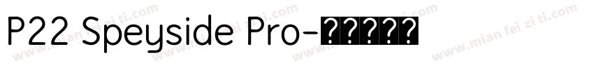 P22 Speyside Pro字体转换